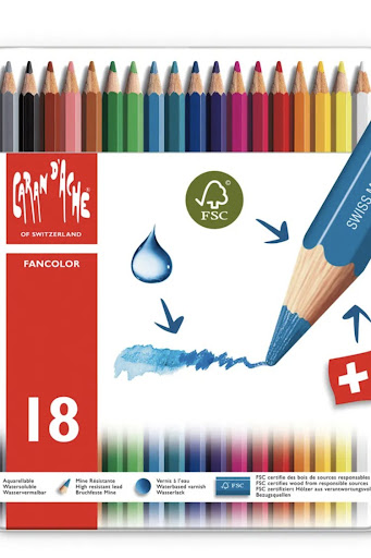 Boîte métal crayons 12 couleurs Caran d'Ache Swisscolor