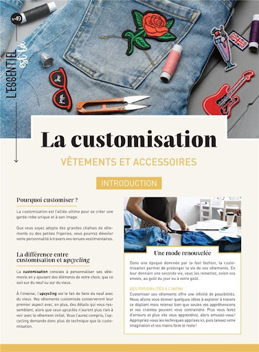 la customisation v tements et accessoires pass Culture