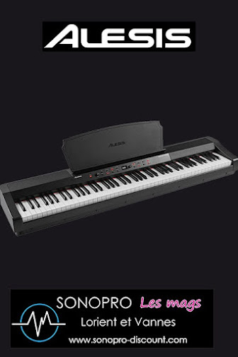 ALESIS HARMONY61MKII - Clavier 61 touches piano avec support, banquette,  casque et micro
